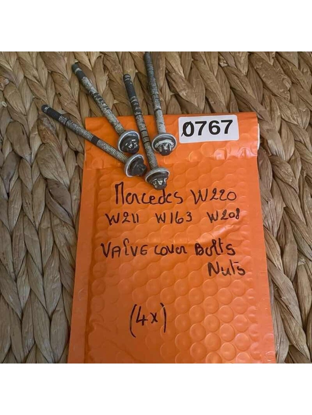 ✅Genuine Mercedes M113 M112 Valve Cover Bolt Screw Set of 4 E10 OEM#️⃣767